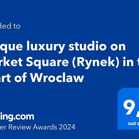 브로츠와프 Unique Luxury Studio On Market Square 아파트 외부 사진